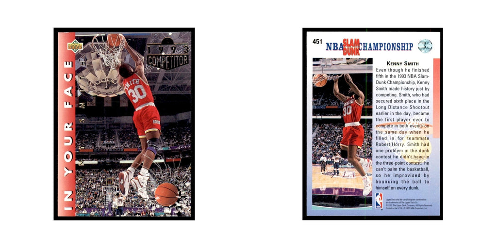 1992 Upper Deck Kenny Smith Basketball Cards #451
