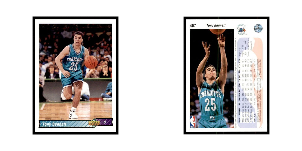 1992 Upper Deck Tony Bennett Basketball Cards #407