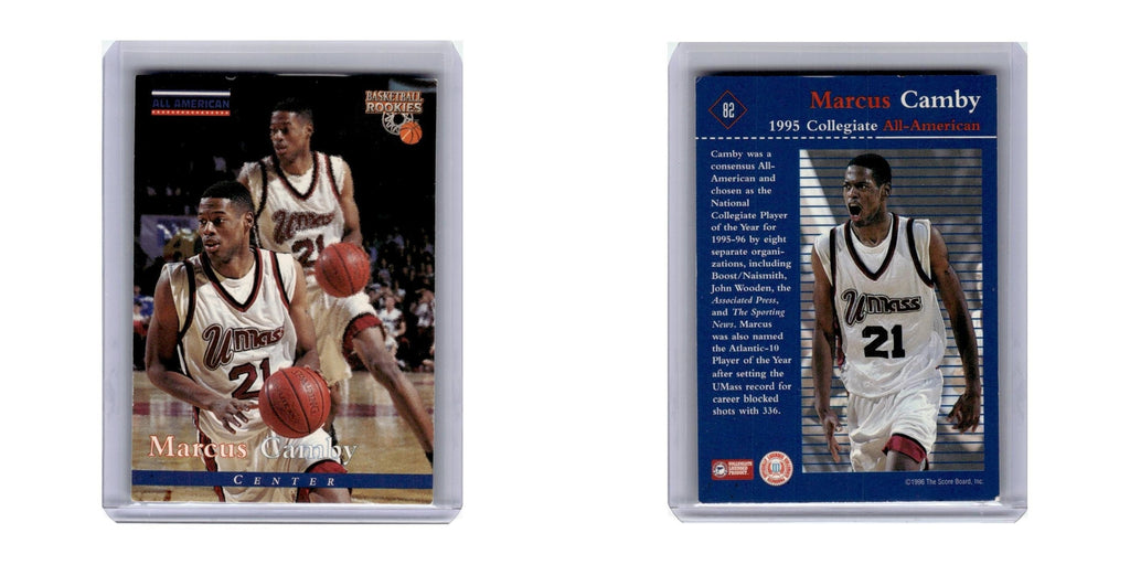 1996 Score Board Rookies Marcus Camby UMass Minutemen #82