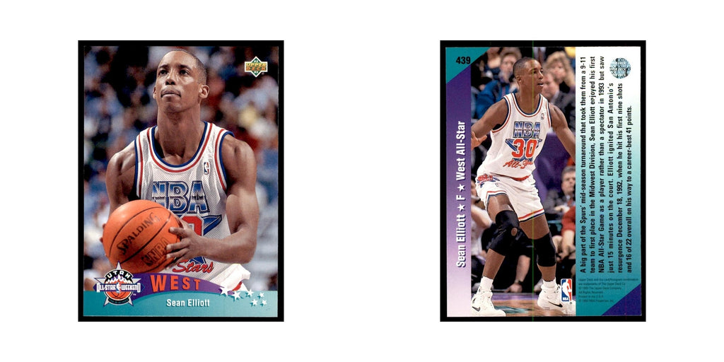 1992 Upper Deck Sean Elliott Basketball Cards #439