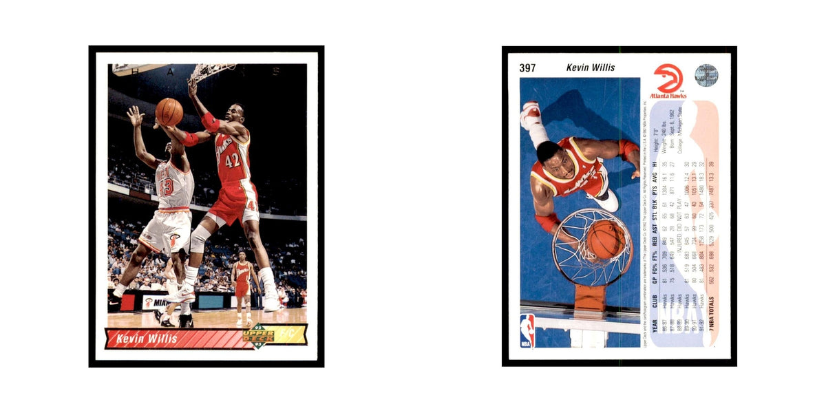 1992 Upper Deck Kevin Willis Basketball Cards #397