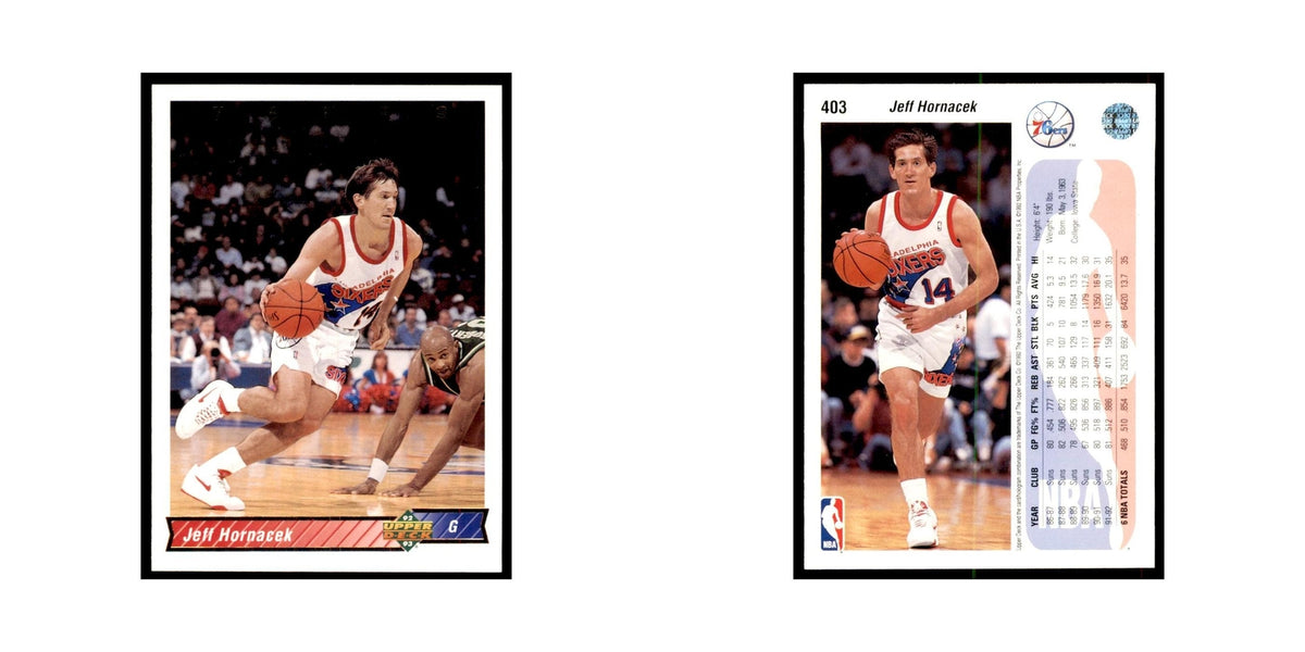 1992 Upper Deck Jeff Hornacek Basketball Cards #403