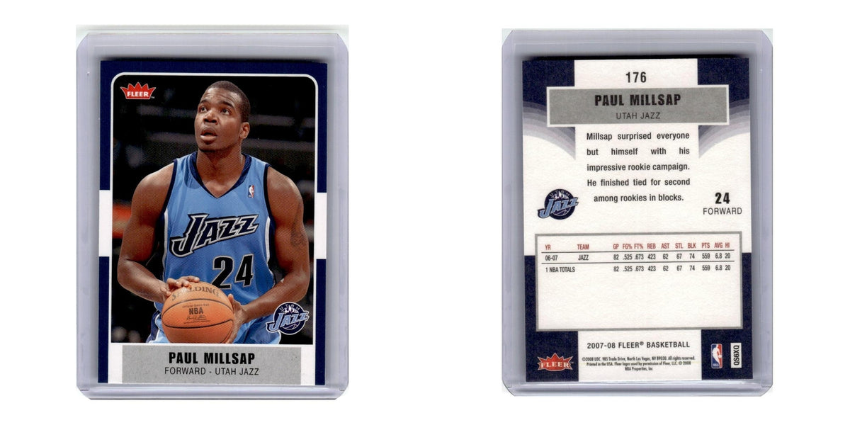2007 Fleer Paul Millsap Jazz #176