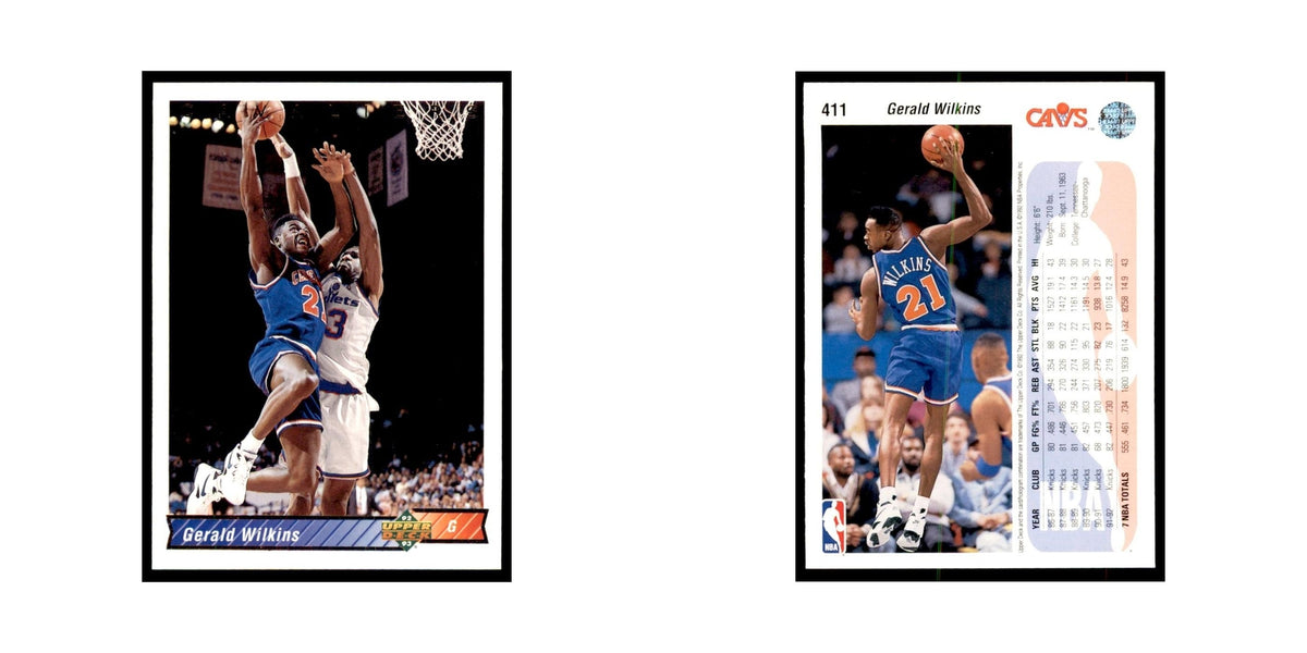 1992 Upper Deck Gerald Wilkins Basketball Cards #411