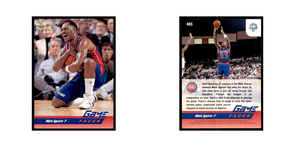 1992 Upper Deck Mark Aguirre Basketball Cards #483