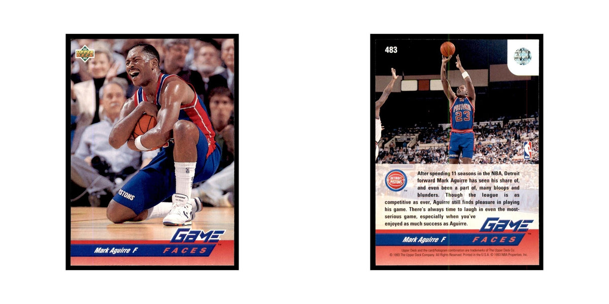 1992 Upper Deck Mark Aguirre Basketball Cards #483