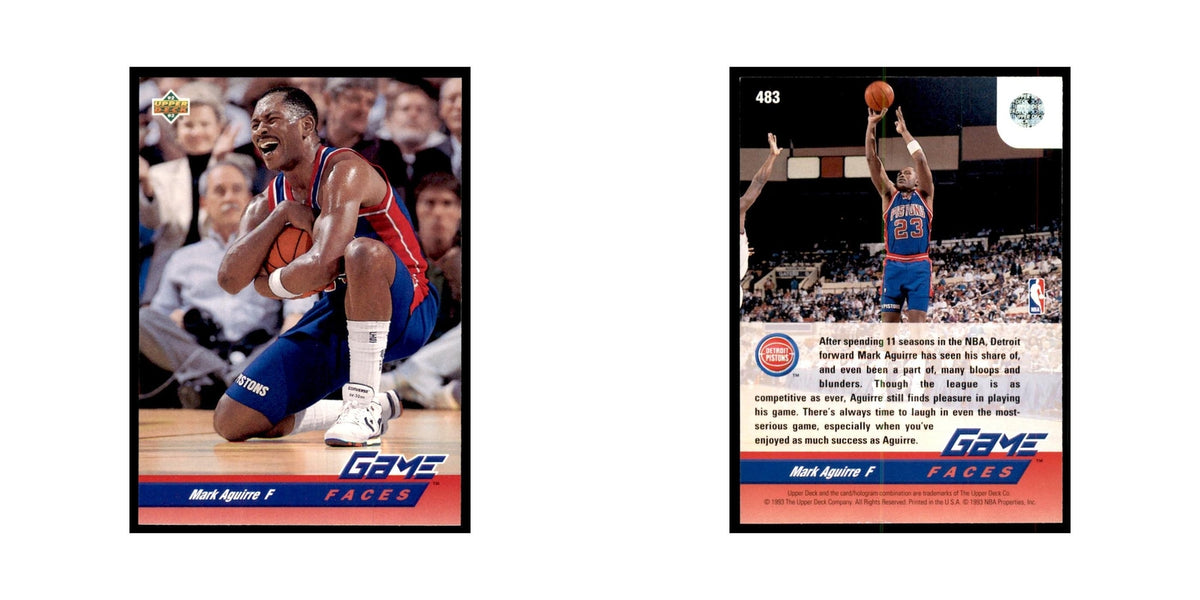 1992 Upper Deck Mark Aguirre Basketball Cards #483