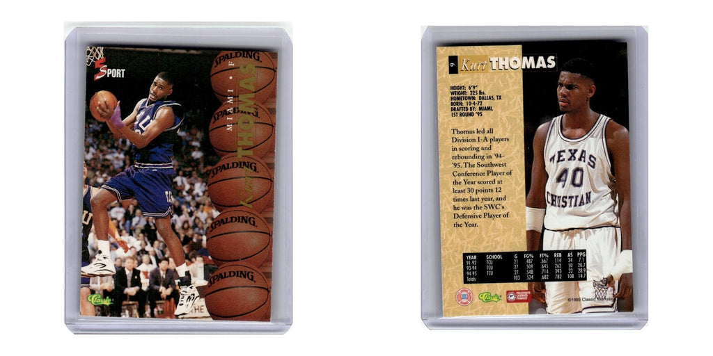 1995 Classic Kurt Thomas TCU Horned Frogs #9