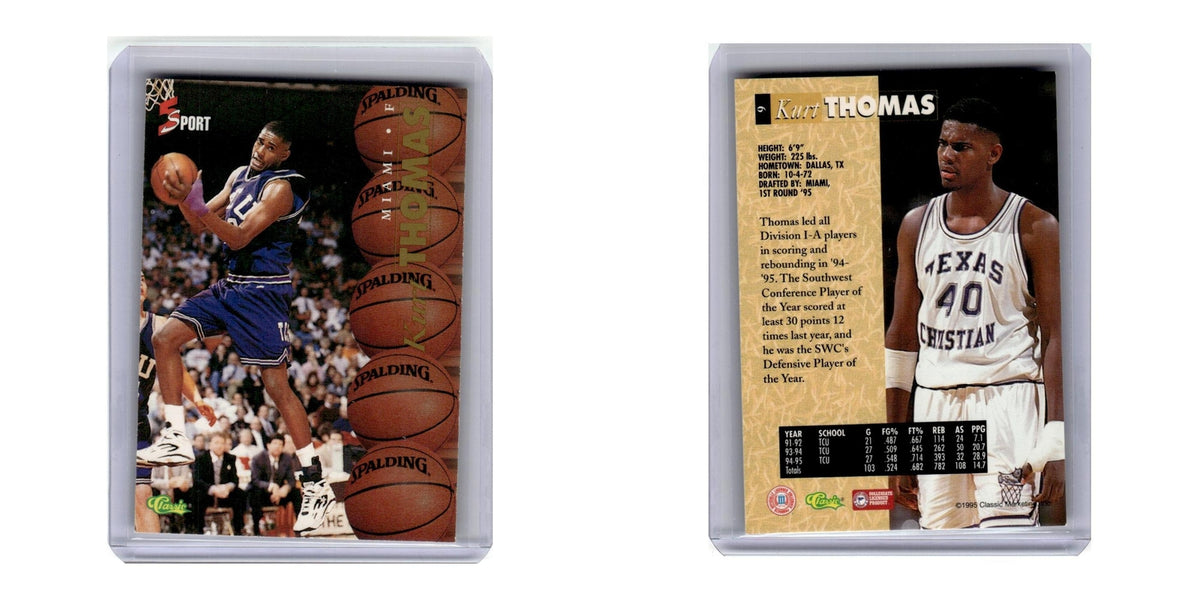1995 Classic Kurt Thomas TCU Horned Frogs #9