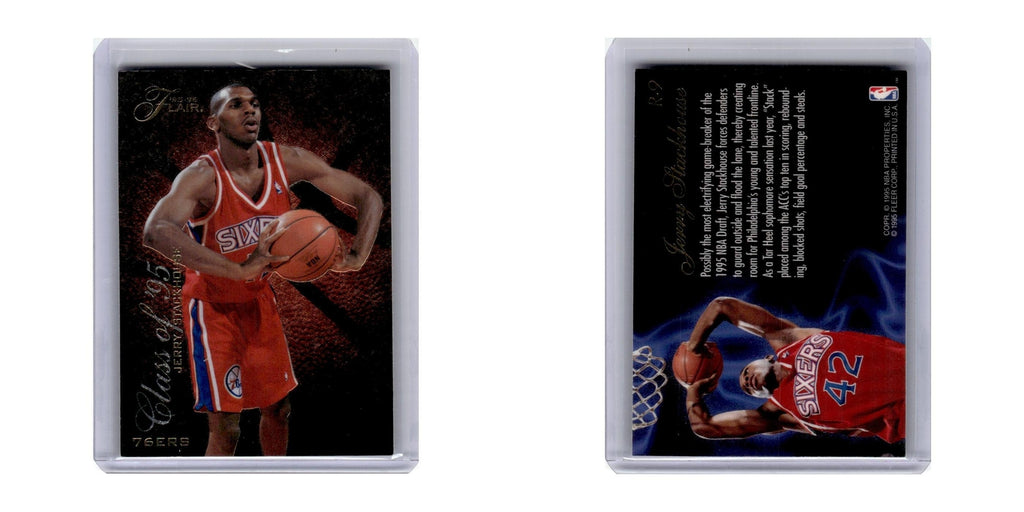 1995 Flair Jerry Stackhouse 76ers #R-9