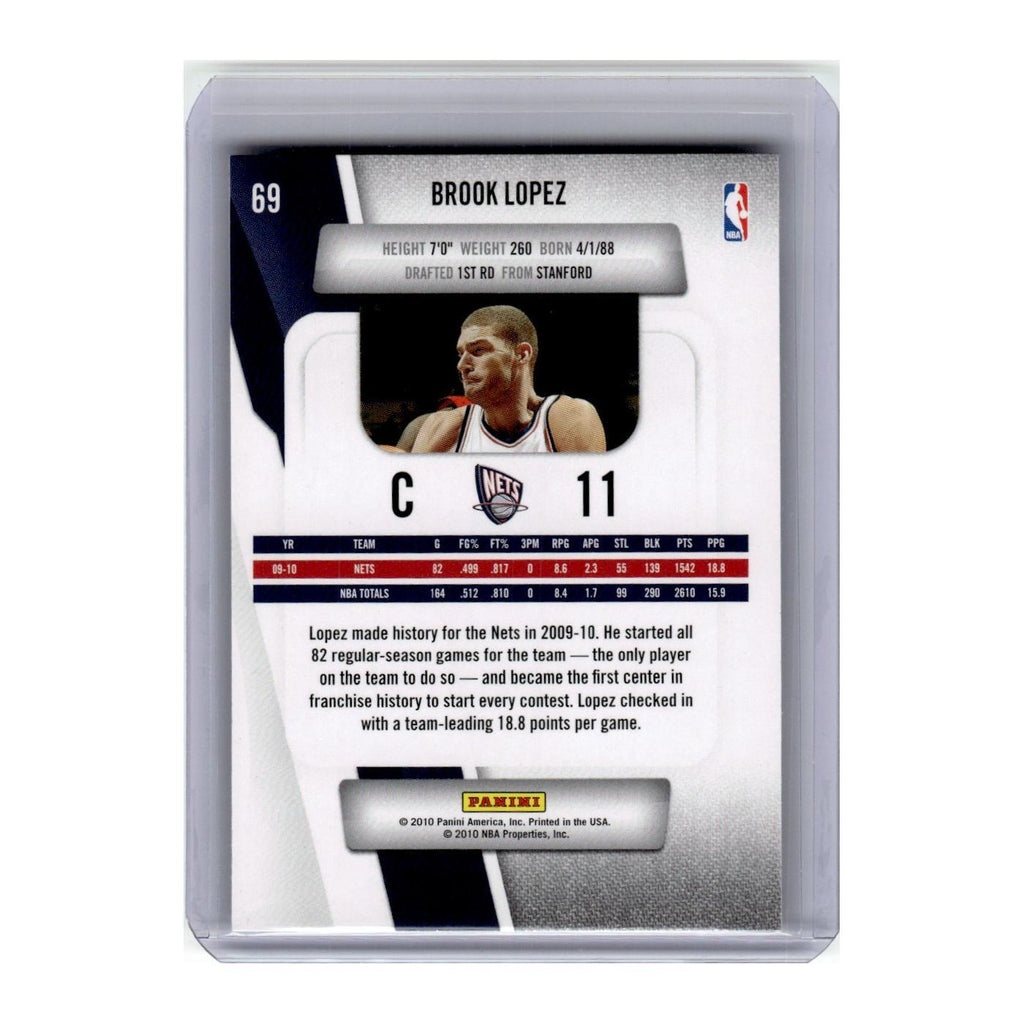 2010 Panini Prestige Brook Lopez Nets #69