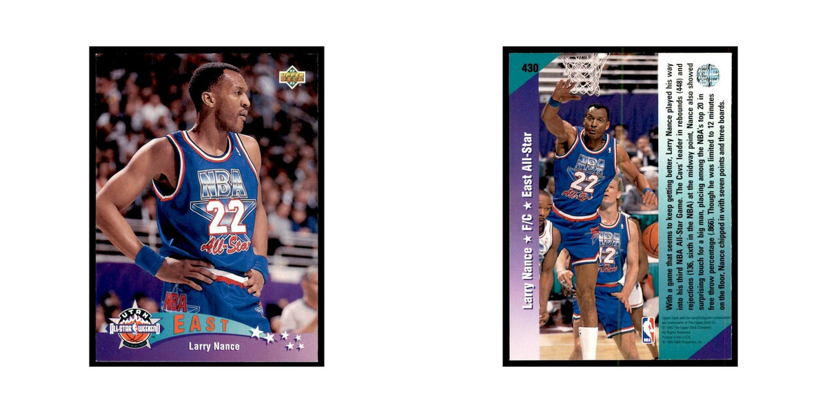 1992 Upper Deck Larry Nance Basketball Cards #430