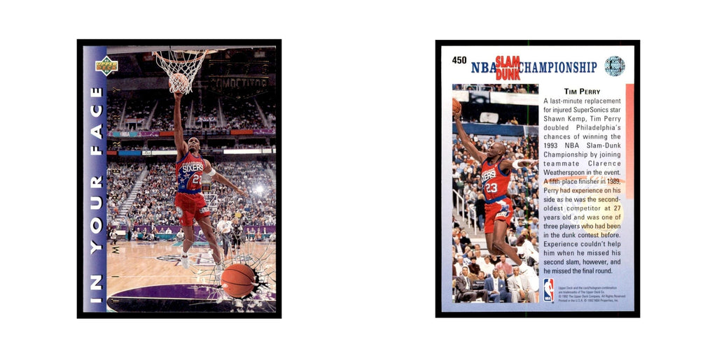 1992 Upper Deck Tim Perry Basketball Cards #450