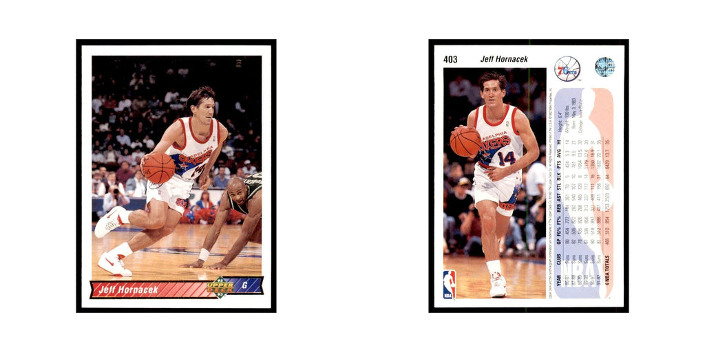 1992 Upper Deck Jeff Hornacek Basketball Cards #403