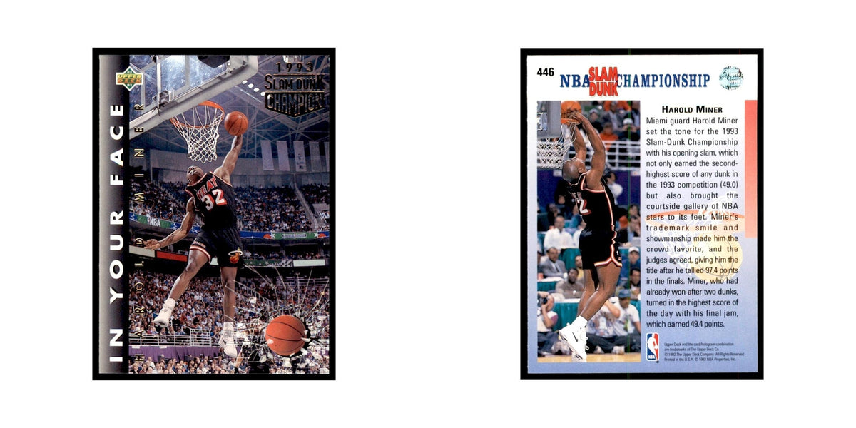 1992 Upper Deck Harold Miner Basketball Cards #446
