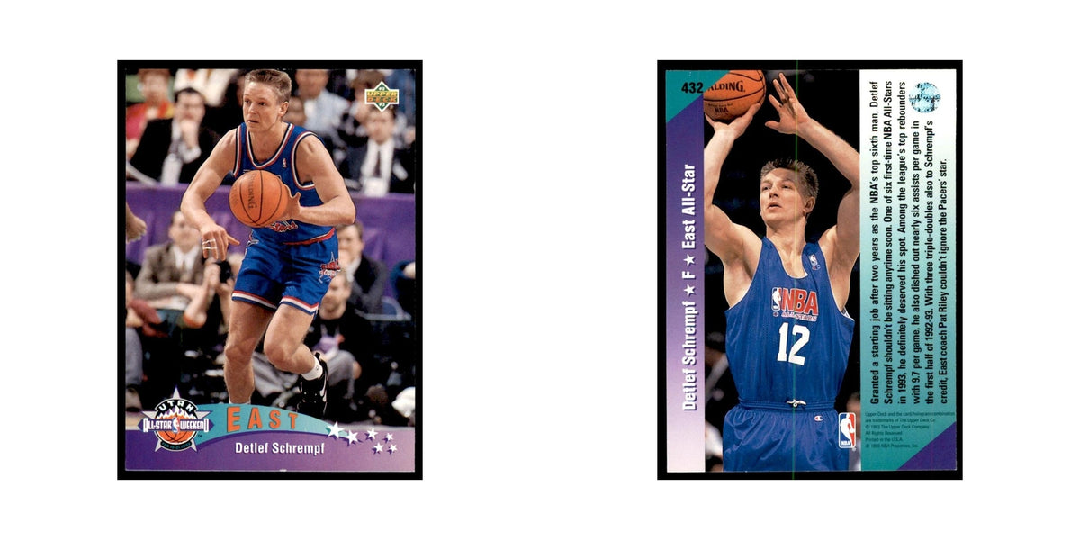 1992 Upper Deck Detlef Schrempf Basketball Cards #432