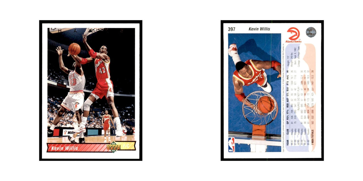 1992 Upper Deck Kevin Willis Basketball Cards #397
