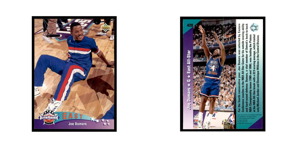 1992 Upper Deck Joe Dumars Basketball Cards #428
