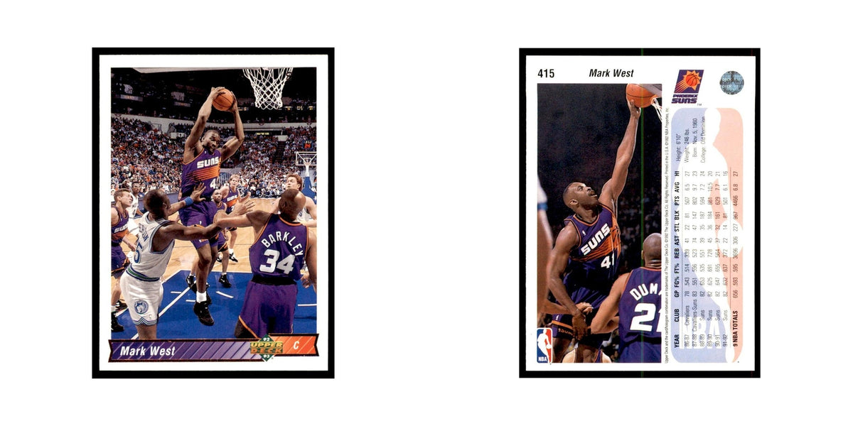 1992 Upper Deck Mark West Basketball Cards #415