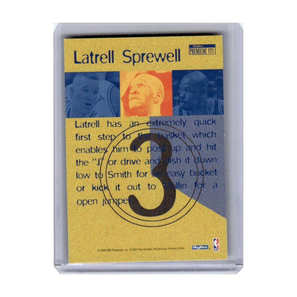 1996 SkyBox Premium Triple Threats Latrell Sprewell Golden State Warriors #TT3