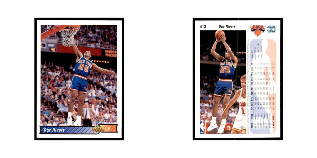 1992 Upper Deck Doc Rivers Basketball Cards #413