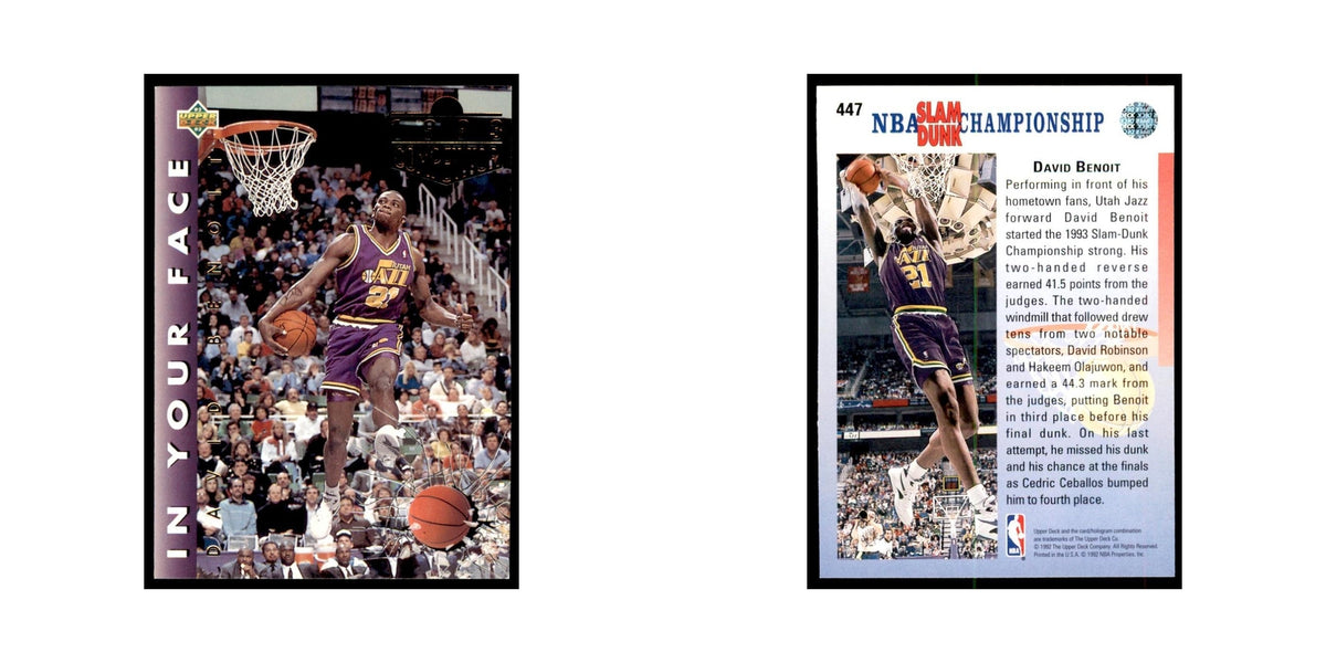 1992 Upper Deck David Benoit Basketball Cards #447