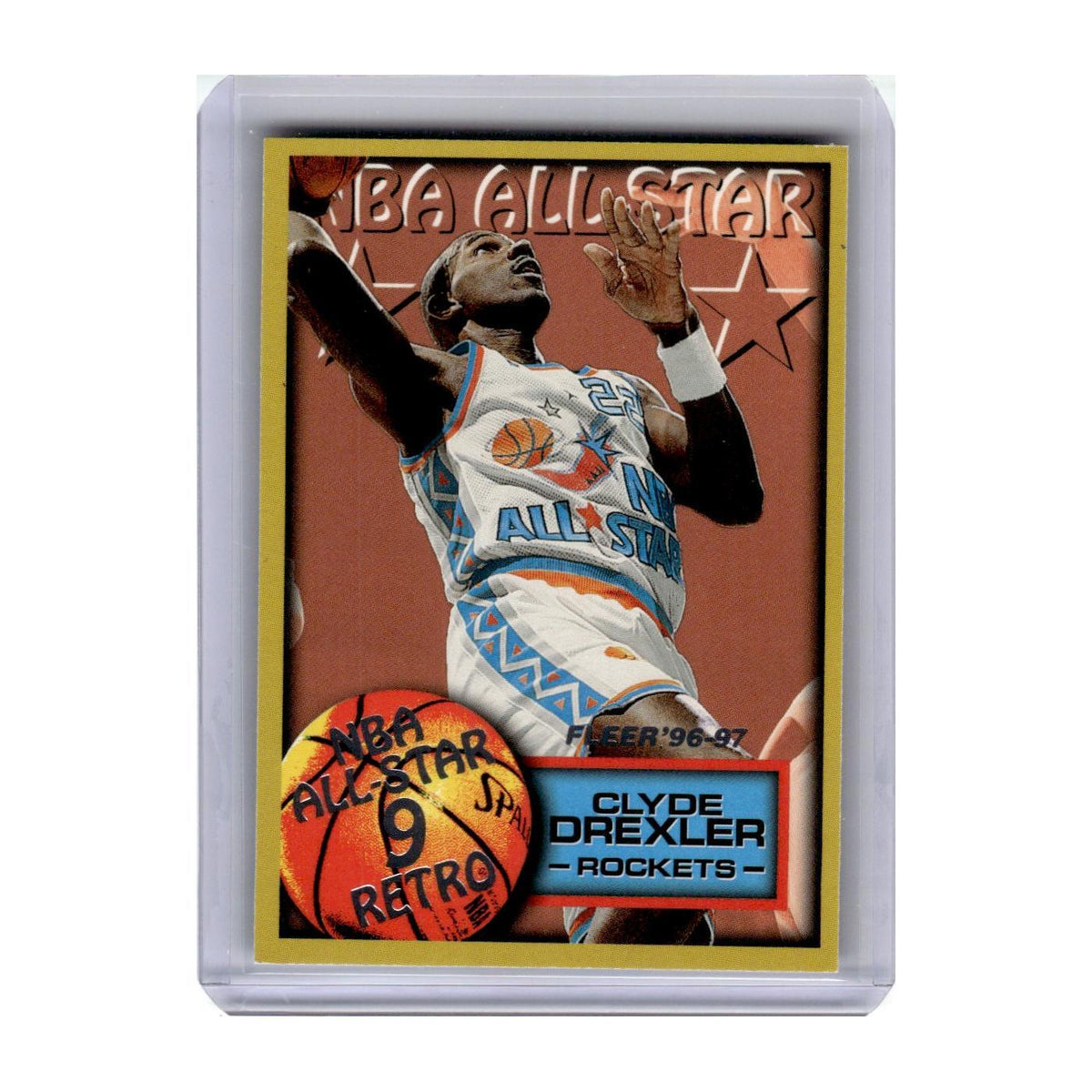1996 Fleer Clyde Drexler Rockets #283