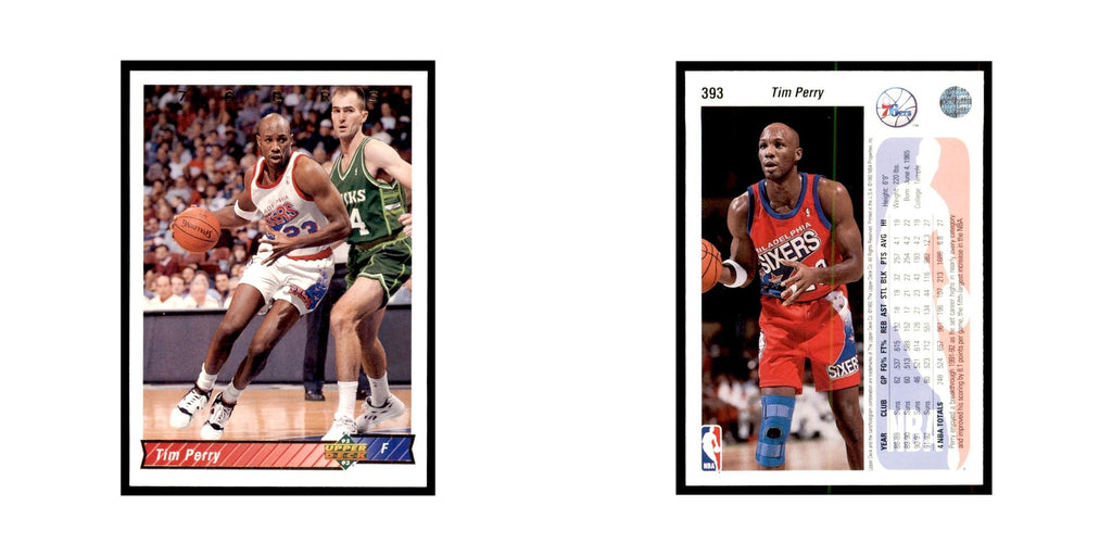 1992 Upper Deck Tim Perry Basketball Cards #393