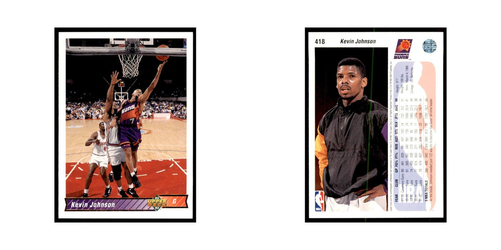 1992 Upper Deck Kevin Johnson Basketball Cards #418