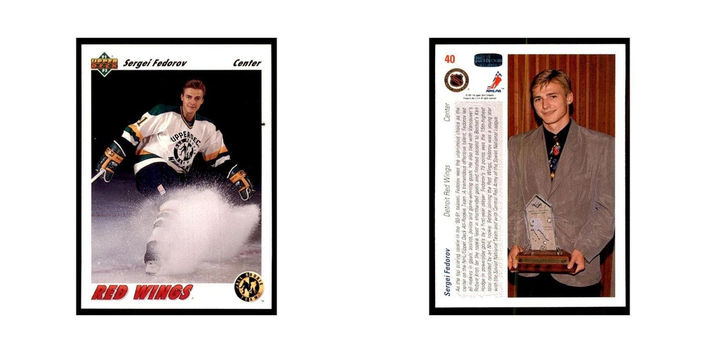 1991 Upper Deck Sergei Fedorov Hockey Cards #40