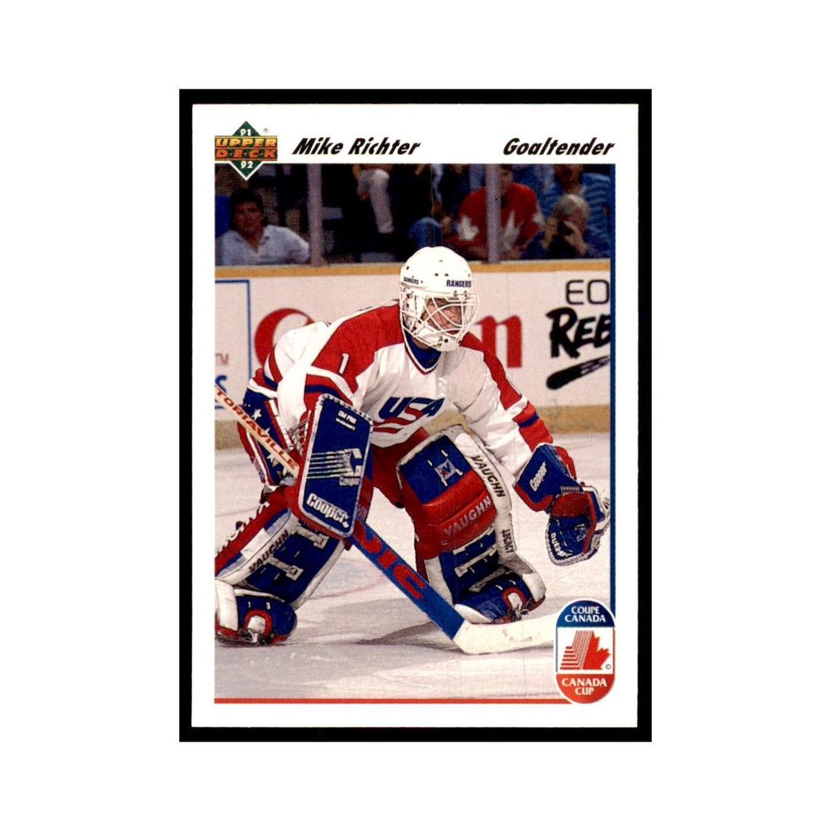 1991 Upper Deck Mike Richter Hockey Cards #34