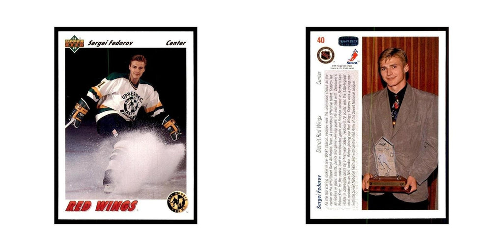 1991 Upper Deck Sergei Fedorov Hockey Cards #40
