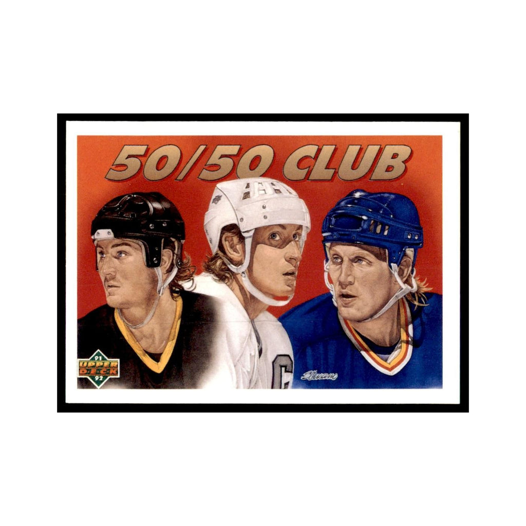 1991 Upper Deck Mario Lemieux/Wayne Gretzky/Brett Hull Hockey Cards #45