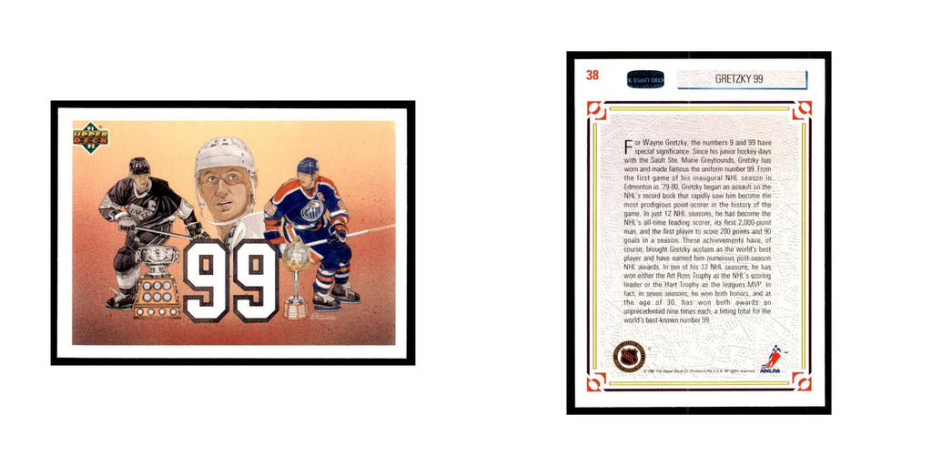 1991 Upper Deck Wayne Gretzky Hockey Cards #38