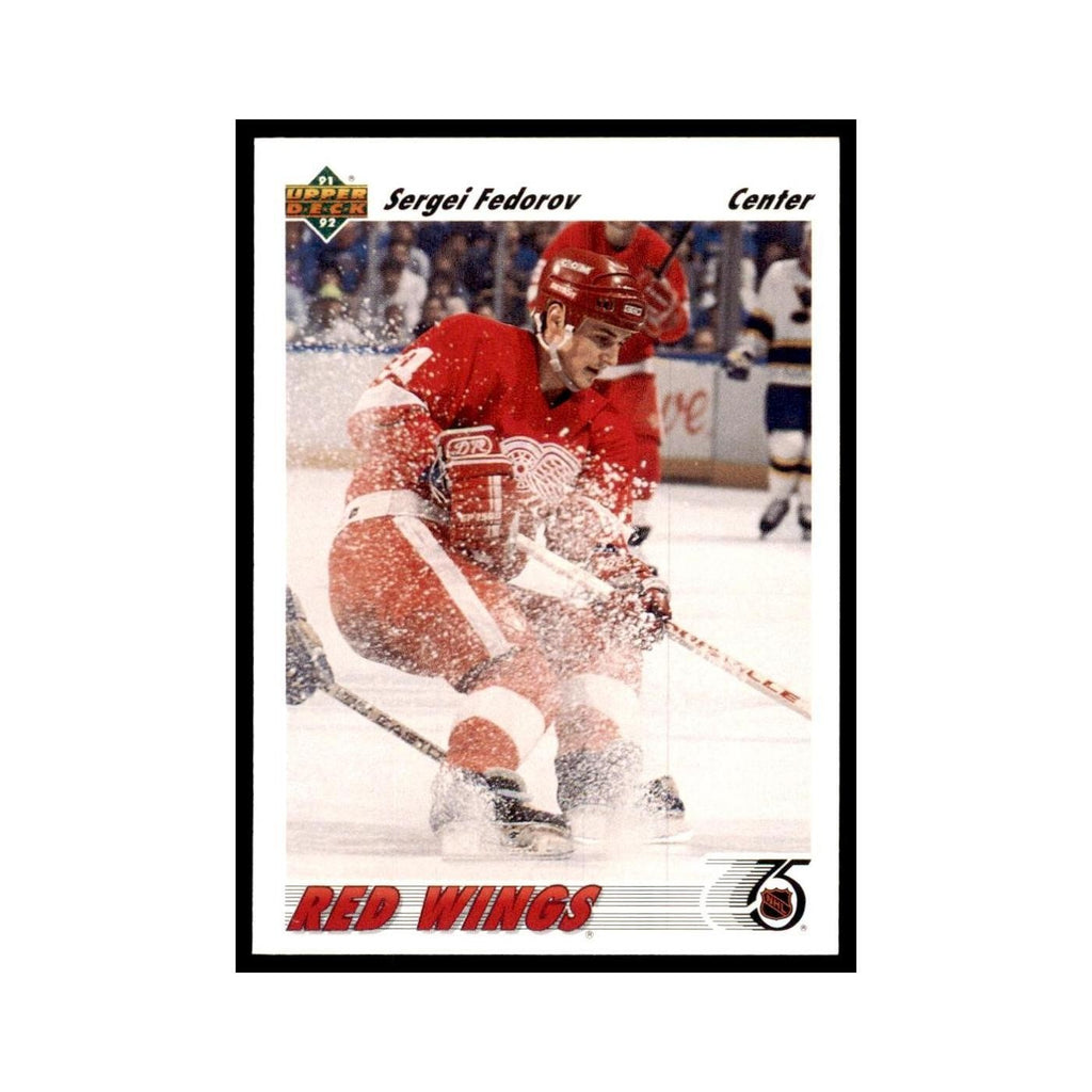1991 Upper Deck Sergei Fedorov Hockey Cards #144