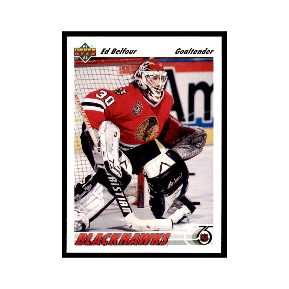 1991 Upper Deck Ed Belfour Hockey Cards #164