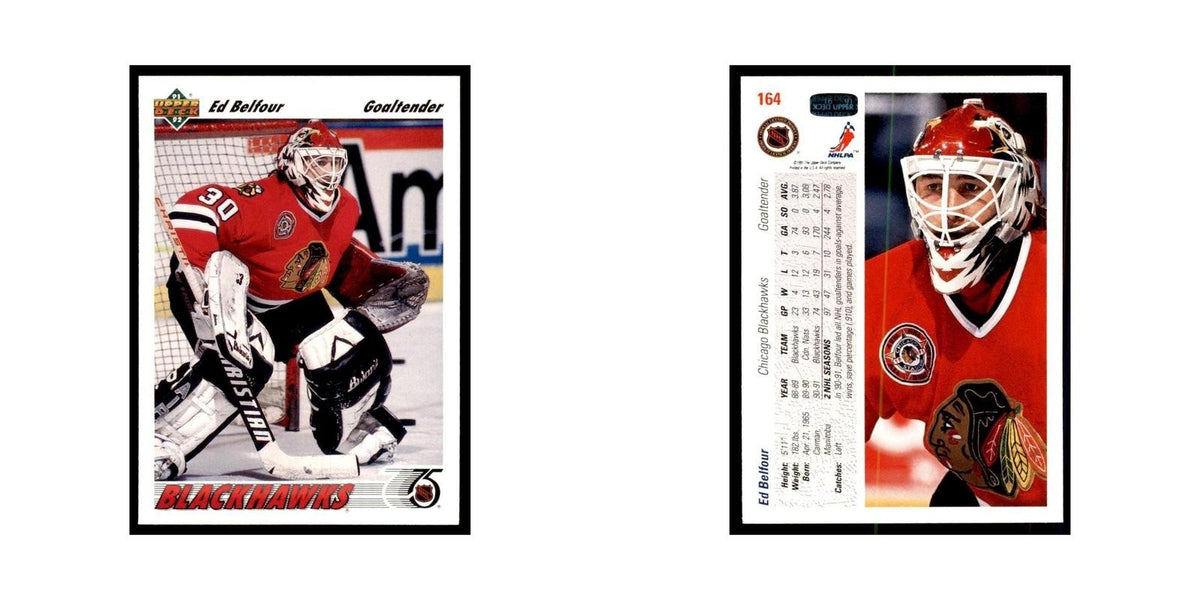 1991 Upper Deck Ed Belfour Hockey Cards #164