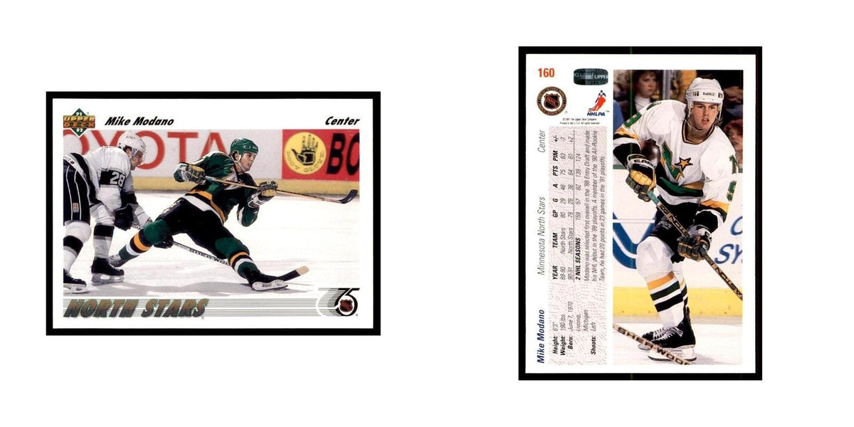 1991 Upper Deck Mike Modano Hockey Cards #160
