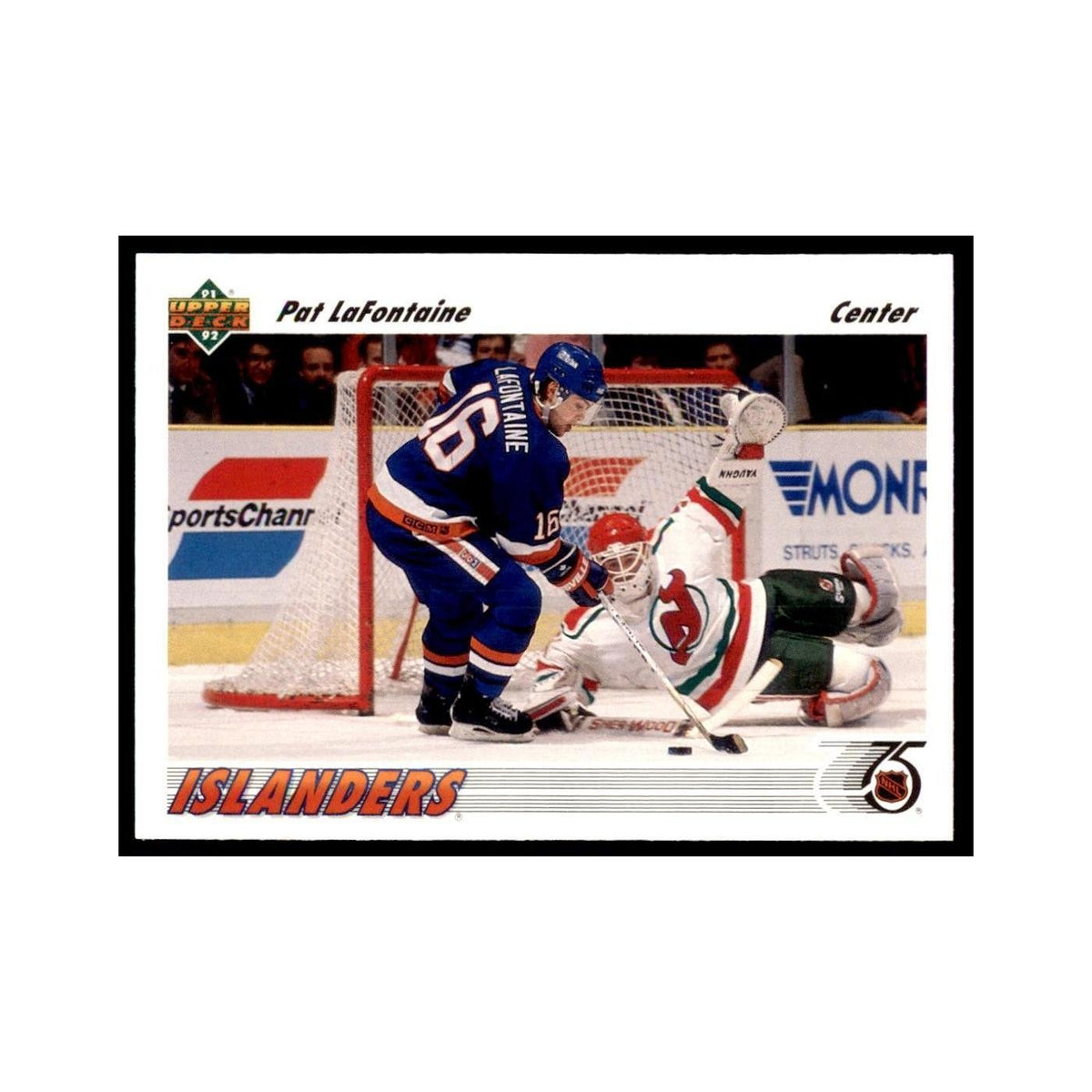 1991 Upper Deck Pat LaFontaine Hockey Cards #253