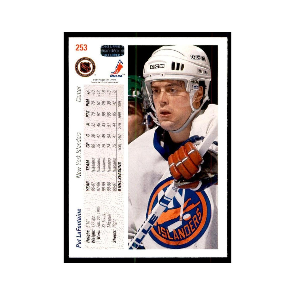 1991 Upper Deck Pat LaFontaine Hockey Cards #253