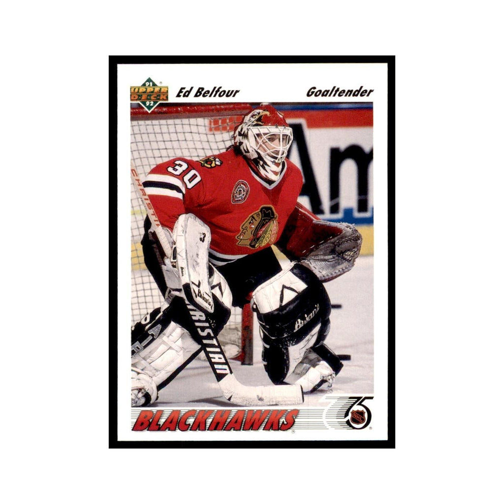 1991 Upper Deck Ed Belfour Hockey Cards #164