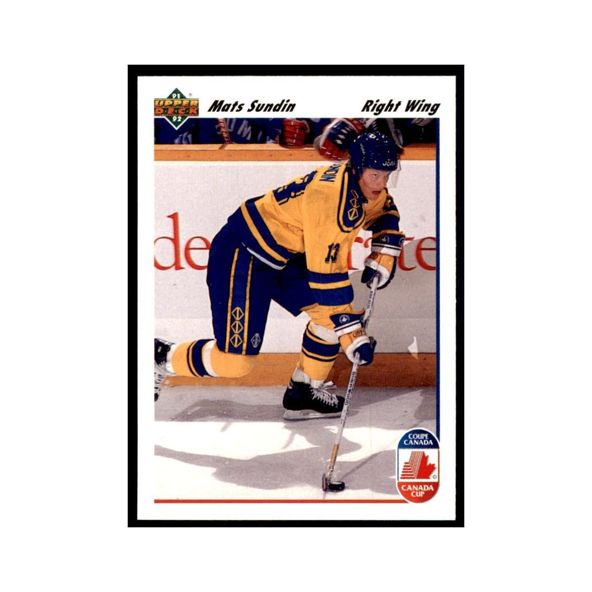 1991 Upper Deck Mats Sundin Hockey Cards #31