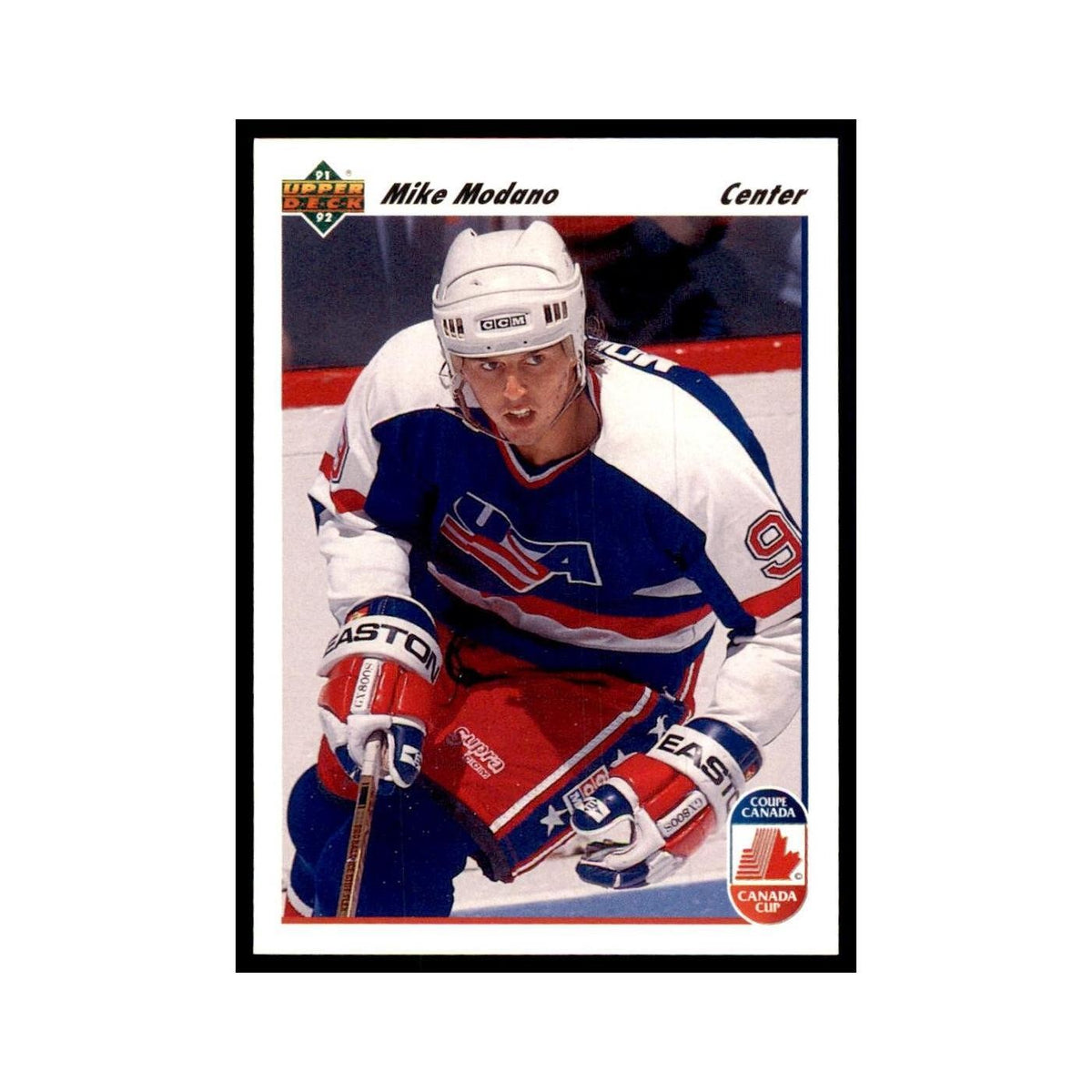 1991 Upper Deck Mike Modano Hockey Cards #32