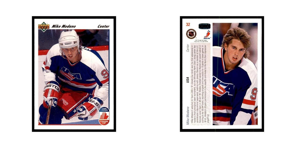 1991 Upper Deck Mike Modano Hockey Cards #32