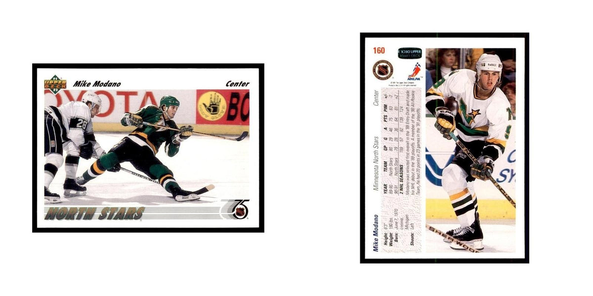 1991 Upper Deck Mike Modano Hockey Cards #160