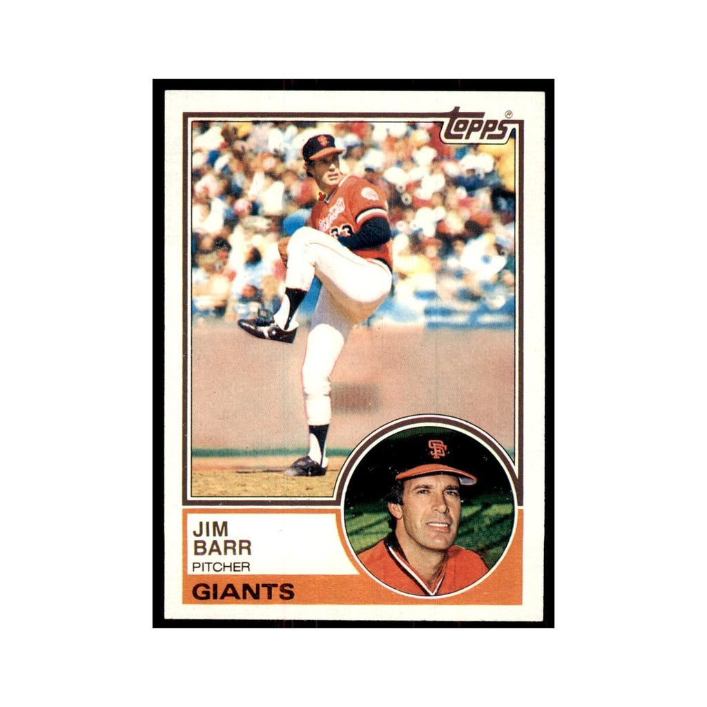 1983 Topps Jim Barr Baseball Cards #133