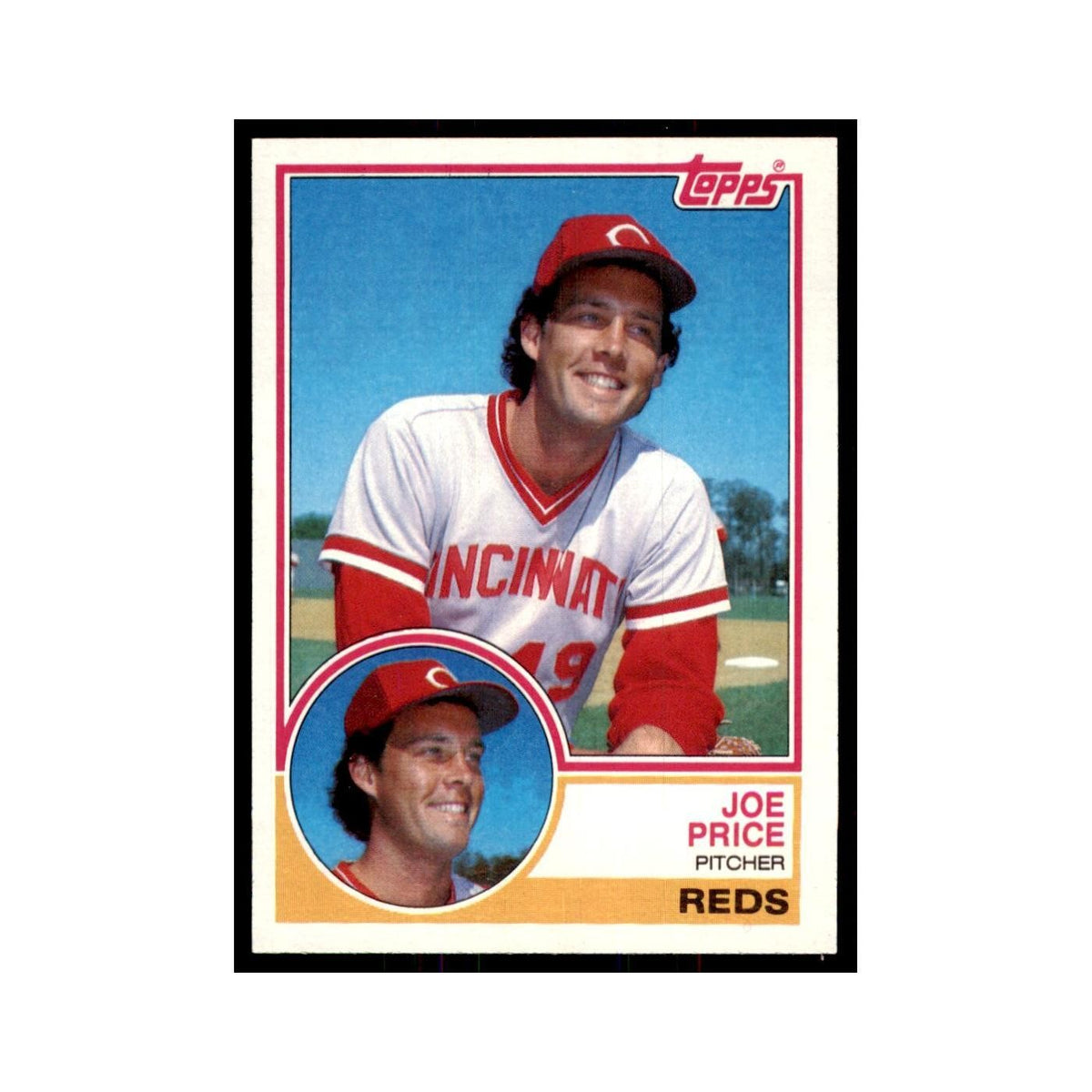 1983 Topps Joe Price Baseball Cards #191