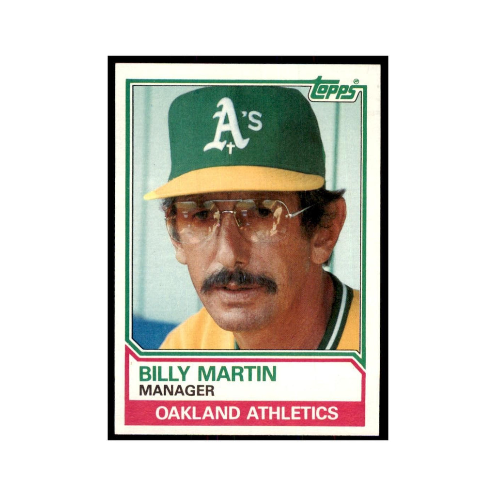1983 Topps Billy Martin Baseball Cards #156