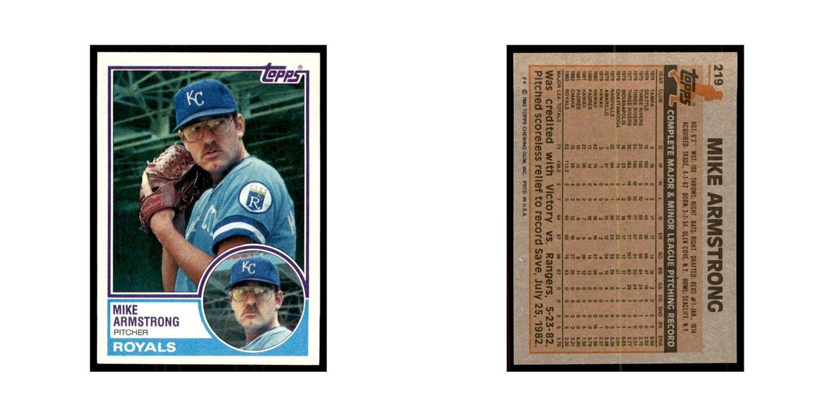 1983 Topps Mike Armstrong Baseball Cards #219