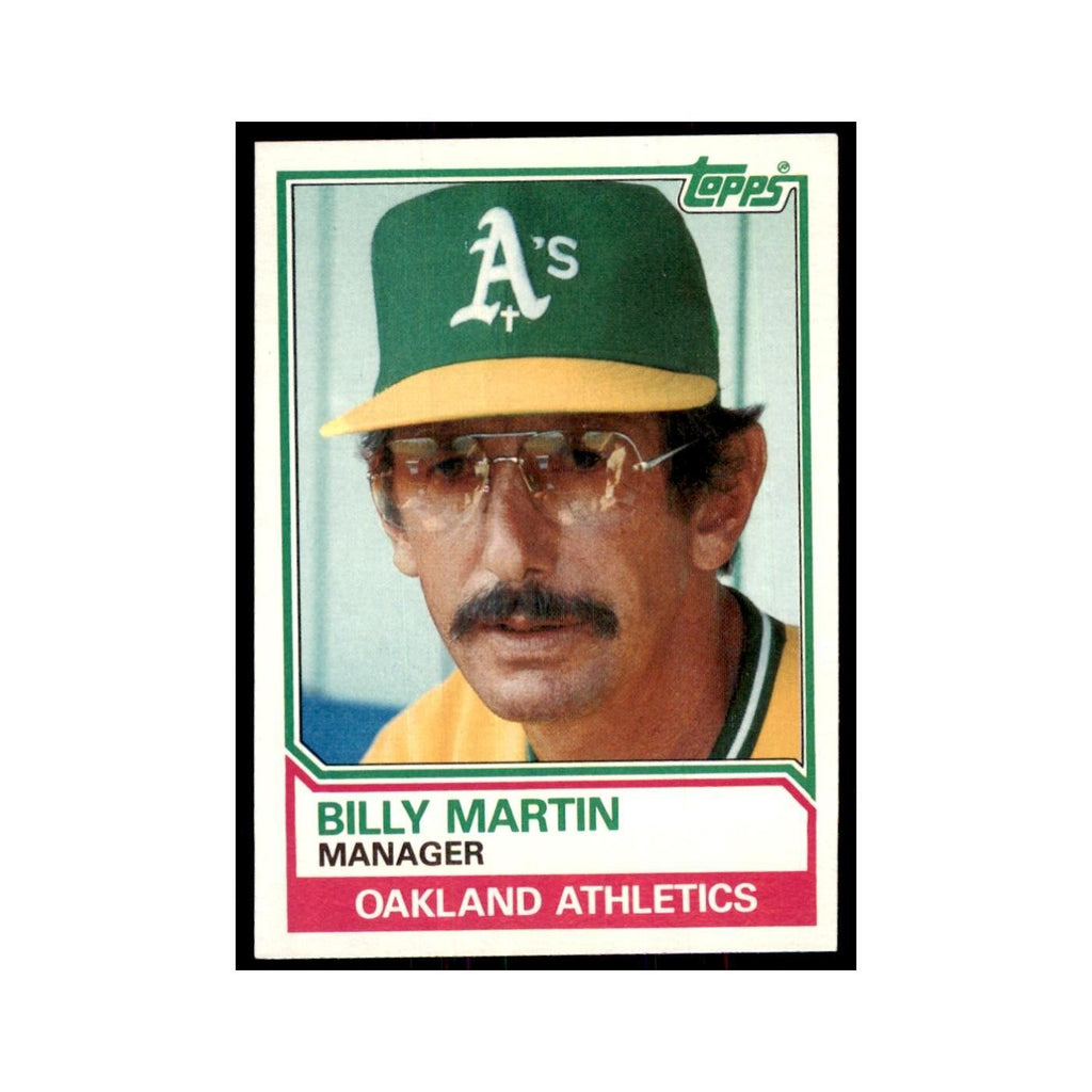 1983 Topps Billy Martin Baseball Cards #156